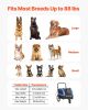 Dog Bike Trailer, Supports up to 88 lbs, 2-in-1 Pet Stroller Cart Bicycle Carrier for Small & Large Dogs, Easy Folding Frame with Quick Release Wheel