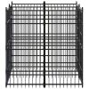 Dog Kennel Black Powder-coated steel Large Durable Dog Kennel