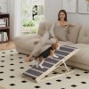 PawHut Dog Ramp for Couch, Foldable Pet Ramp for Small to Large Dog, 4 Adjustable Height from 16" to 23.5"