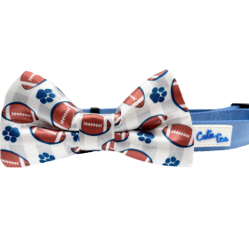 Cutie Ties Dog Bow Tie (Color: Football, size: One size)