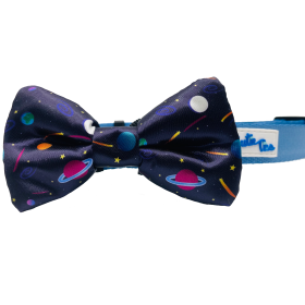 Cutie Ties Dog Bow Tie (Color: Space Planets, size: One size)