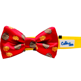 Cutie Ties Dog Bow Tie (Color: Nuggest & Fries, size: One size)