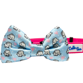 Cutie Ties Dog Bow Tie (Color: Elephant, size: One size)