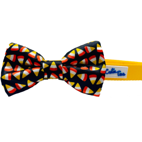 Cutie Ties Dog Bow Tie (Color: Candy Corn, size: One size)