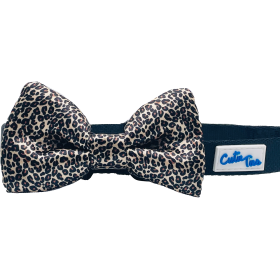 Cutie Ties Dog Bow Tie (Color: Leopard Print, size: One size)