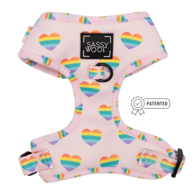 Adjustable Harness (Color: Paws of Love, size: Xlarge)