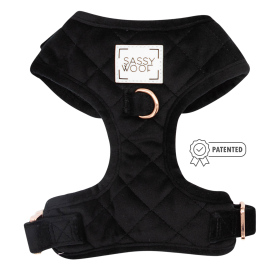 Adjustable Harness (Color: I Do, Too (Black), size: Xsmall)