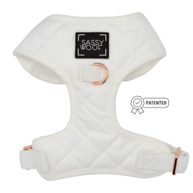 Adjustable Harness (Color: I Do, Too (White), size: XXsmall)