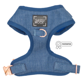 Adjustable Harness (Color: Denim, size: large)