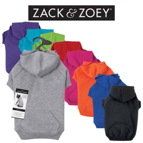 Zack & Zoey Basic Hoodie (Color: Orange, size: small)