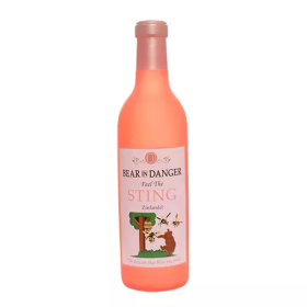 Silly Squeaker Wine Bottle (Color: Pink, size: One size)