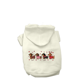Puppy Love Parade Hoodie (Color: White, size: XL)