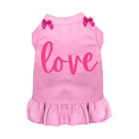 Love Toujours Dog Dress / Shirt (Color: White, size: extra-small-xs)