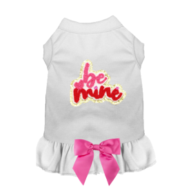 Be Mine Darling Dog Dress / Shirt (Color: White, size: 2XL)