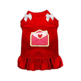 Sealed With a Kiss Dog Dress / Shirt (Color: pink-1, size: 2XL)