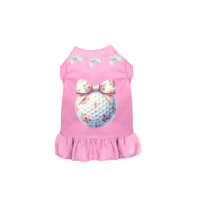 Rose Garden Golf Dress (Color: Pink, size: L)