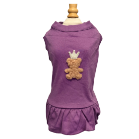 Cuddle Couture Teddy Dress (Color: Purple, size: XXL)