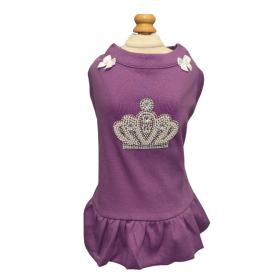 Royal Diamond Crown Dress (Color: Purple, size: M)