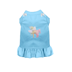 Pastel Pegasus Tutu Dress (Color: sky blue, size: XL)