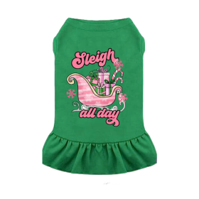 Sleigh All Day - Dog Dress (size: L)