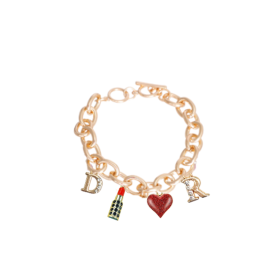 Dior-able Charm Dog Necklace (Color: gold, size: medium)