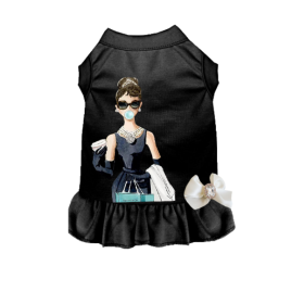 Little Miss Sniffany Dress (Color: Black, size: 2X Large)