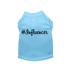 #Influencer Shirt (Color: Baby Blue, size: 2X Large)