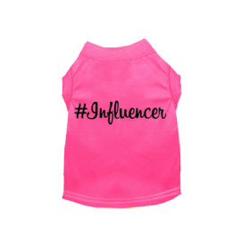 #Influencer Shirt (Color: Hot Pink, size: 3X Large)