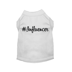 #Influencer Shirt (Color: White, size: X Small)