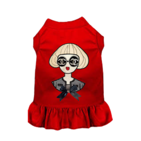 Ms. Fashion Dress (Color: Red, size: X Large)