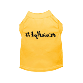 #Influencer Shirt (Color: Yellow, size: 3X Large)