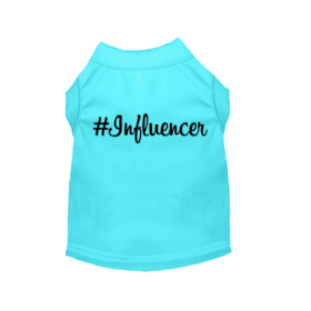 #Influencer Shirt (Color: Aqua, size: small)