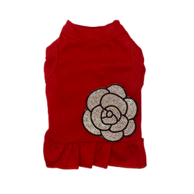 My Glam Camellia (Color: Red, size: large)