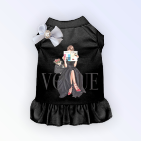 Reading my Vogue (Color: Black, size: medium)