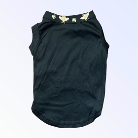 Studded Bee Tee (Color: Black, size: small)