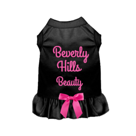 Beverly Hills Beauty Dog Dress (Color: Black, size: large)