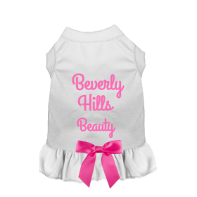 Beverly Hills Beauty Dog Dress (Color: White, size: X Large)