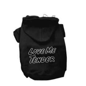 Love Me Tender- Dog Hoodie (Color: Red, size: small)