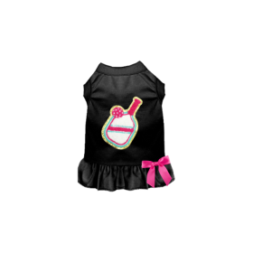 Paddle Ball Queen Dress (Color: Black, size: S)