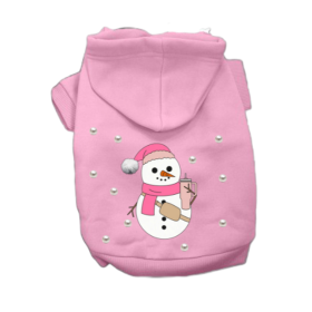 Pearl Frosty Snowman- Dog Hoodie (size: medium)
