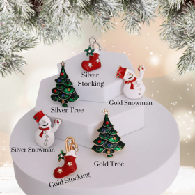 Holiday Brooch Pins (Color: Christmas Tree Gold)