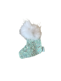 Beaded Caviar Stocking Barrettes- Dog Barrette (size: Pink)
