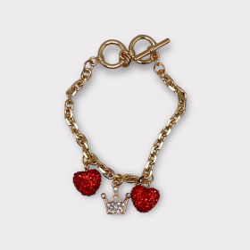 My Tiny Prince of Hearts Dog Charm Collar (size: 10)