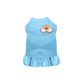 Chenille Rainbow (Color: Blue, size: X Large)