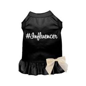 #Influencer Dress (Color: Black, size: X Large)