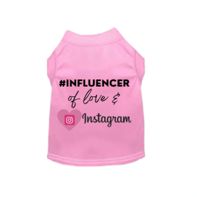 #INFLUENCER of Love & Instagram (Color: Pink, size: 2X Large)