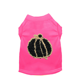 Chiffon Rose Halloween Pumpkin Shirt (Color: Pink, size: large)