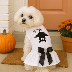 Upside-Down Bat Cameo Gala Dress (size: L)