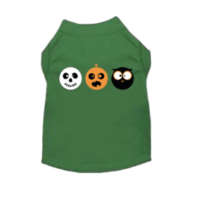 Boo Crew Faces Graphic Dog Tee (size: S)