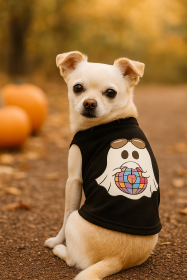 Ghost of the Disco Dog Tee (size: M)